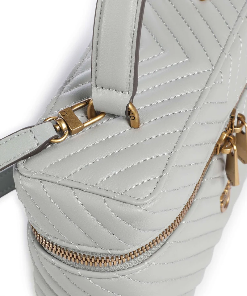 Pinko Vanity Mini Sac à main grigio perla/antique gold
