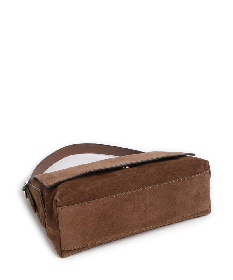 Abro Suede Carina Sac porté épaule wood
