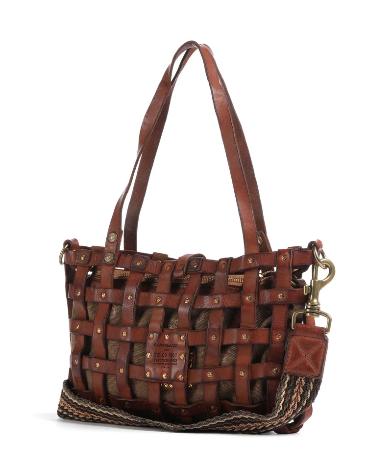 Campomaggi Sac porté épaule cognac/bronze