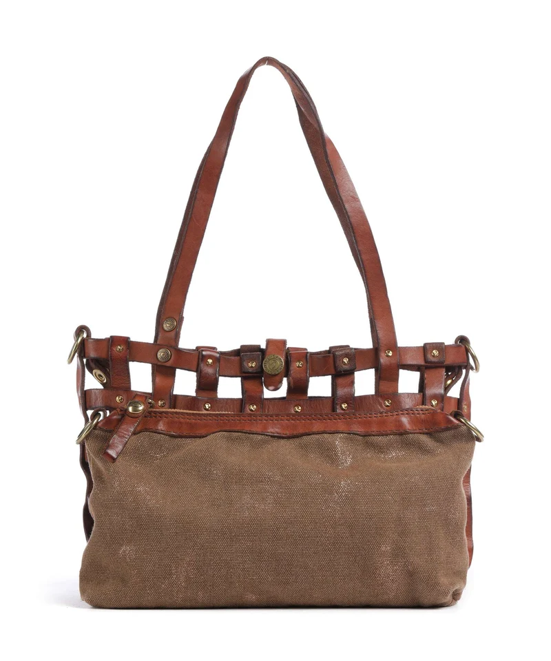 Campomaggi Sac porté épaule cognac/bronze