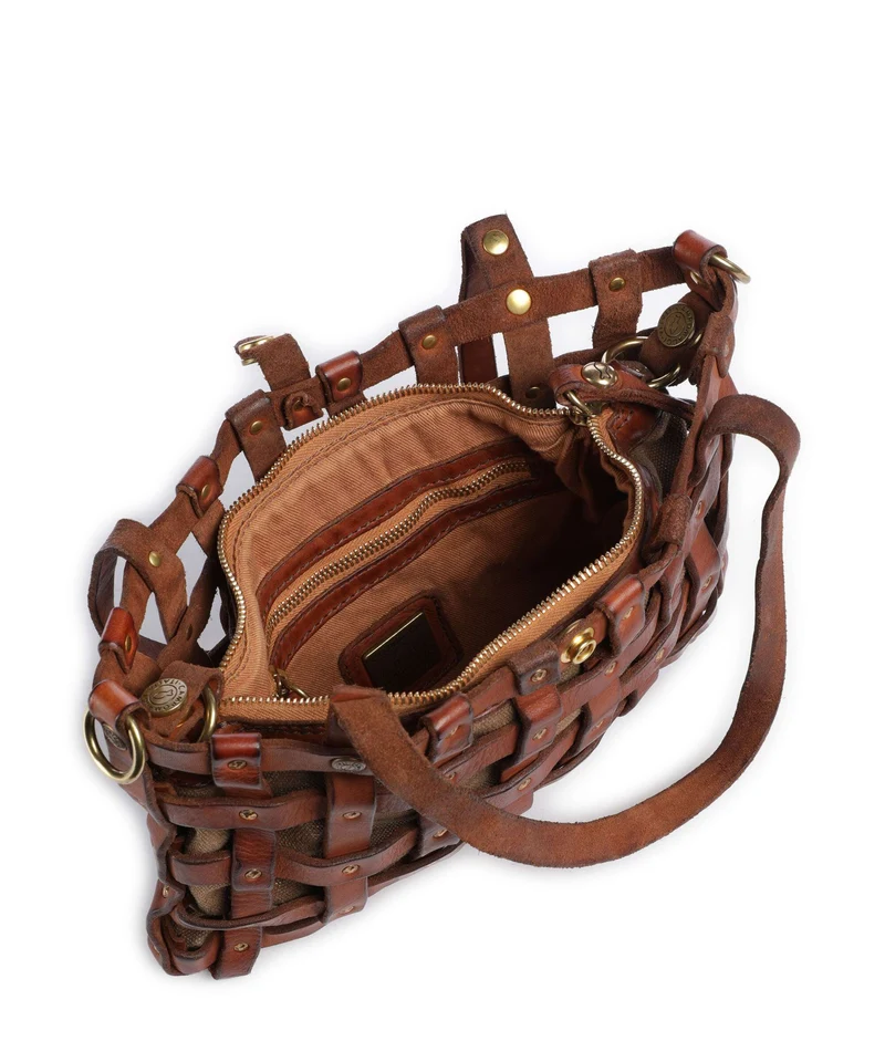 Campomaggi Sac porté épaule cognac/bronze