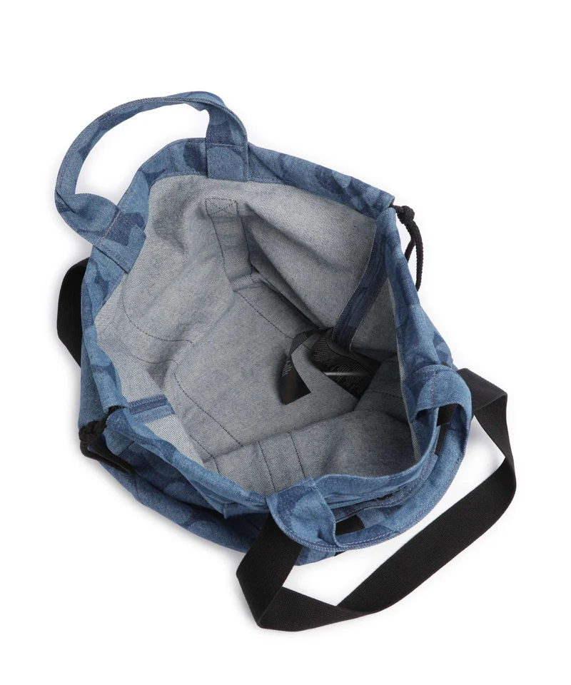 Marimekko Mono City Unikko Cabas mid indigo