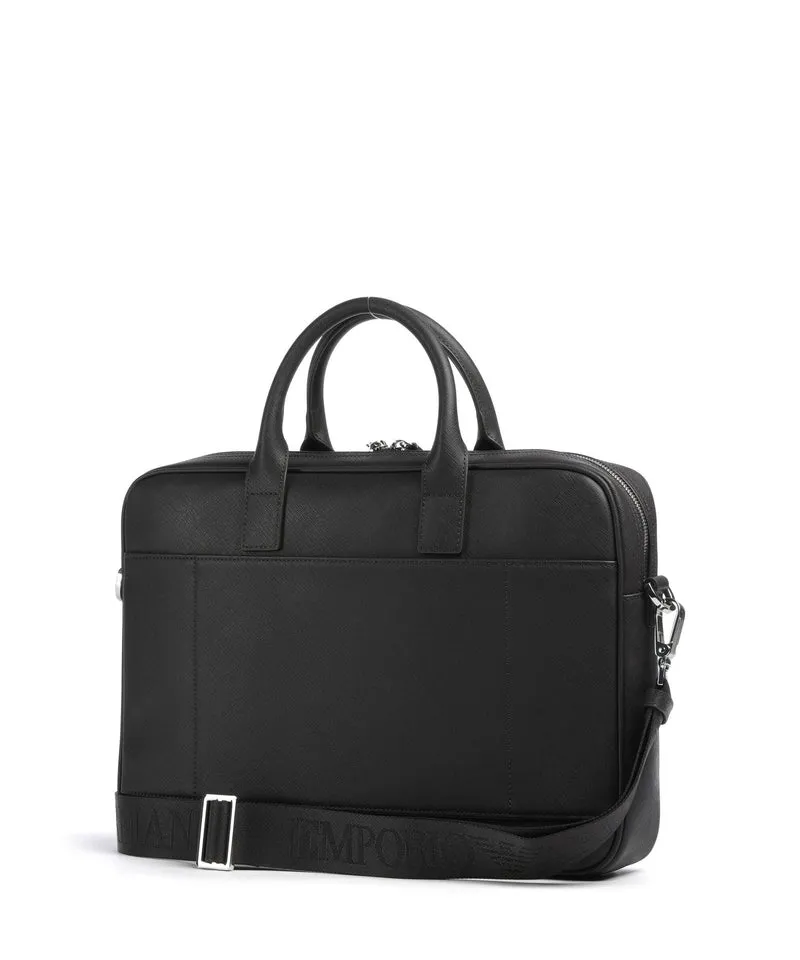 Emporio Armani Business Regenerated Porte-document ebony