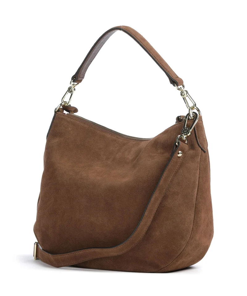 Abro Suede Juna Small Sac fourre-tout wood