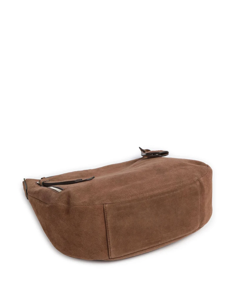 Abro Suede Juna Small Sac fourre-tout wood