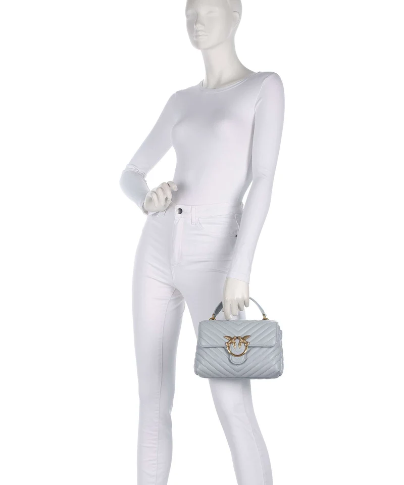 Pinko Love Lady Puff Mini Sac à main azzurro celeste/antique gold