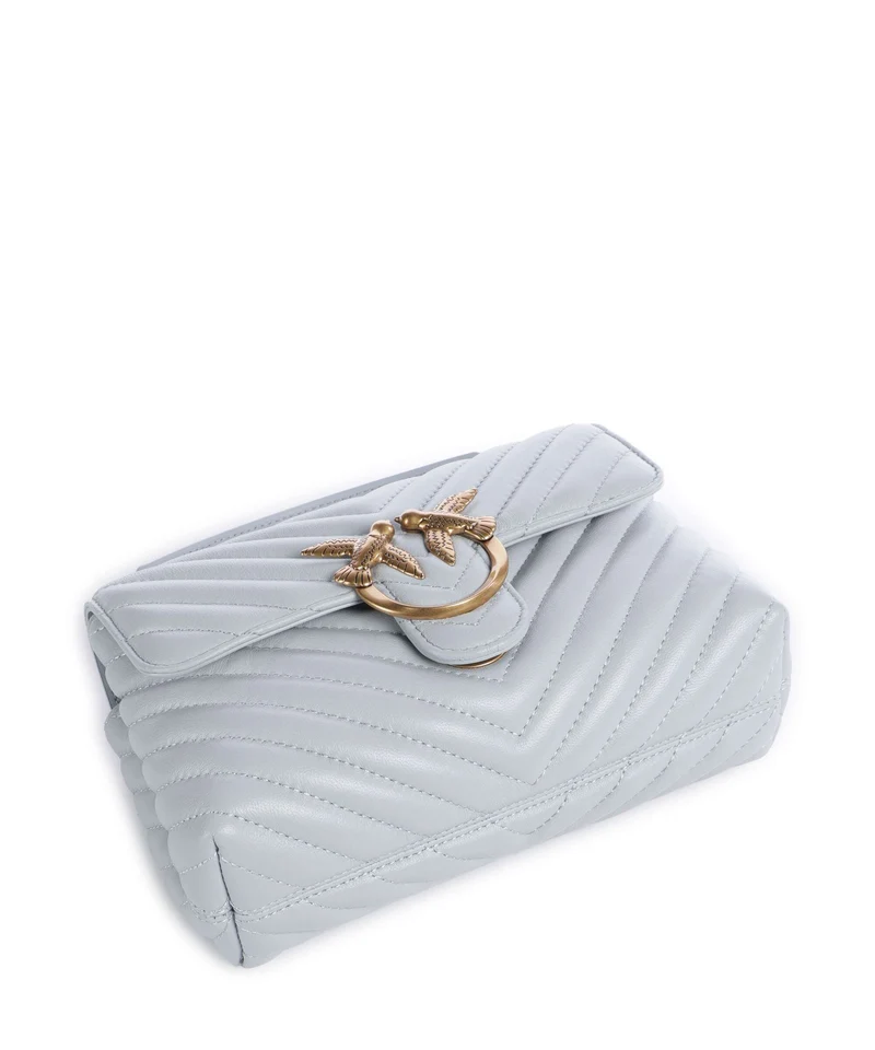 Pinko Love Lady Puff Mini Sac à main azzurro celeste/antique gold