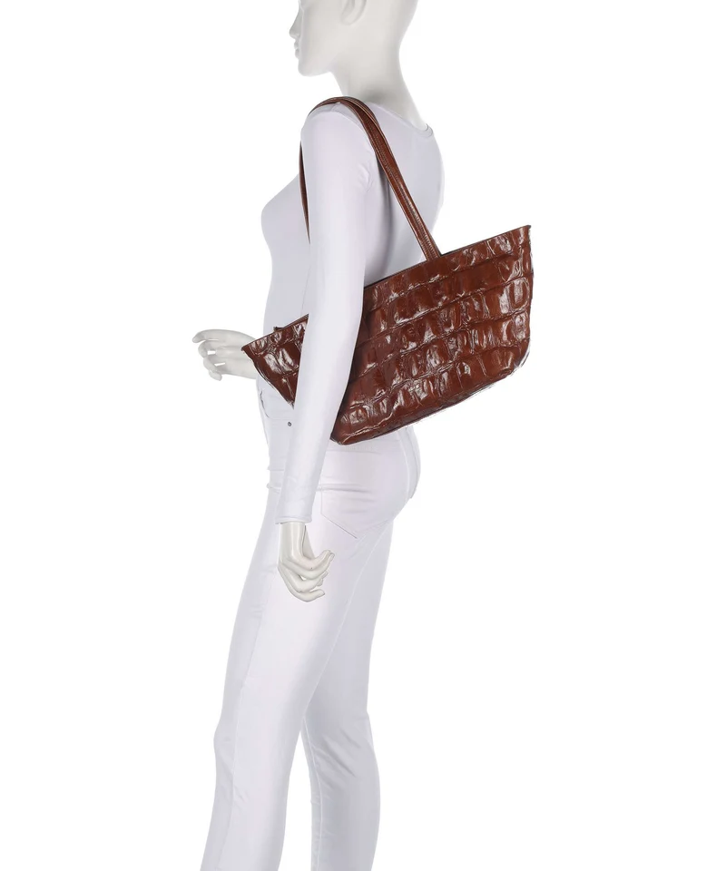 Abro Maxi Cocco Alba Sac porté épaule caramel/cognac
