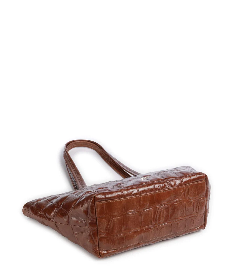 Abro Maxi Cocco Alba Sac porté épaule caramel/cognac