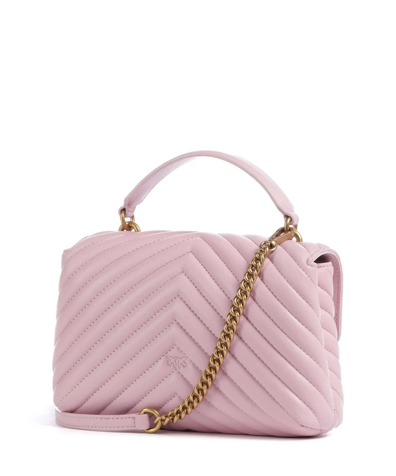 Pinko Love Lady Puff Mini Sac à main rosa chiaro/antique gold