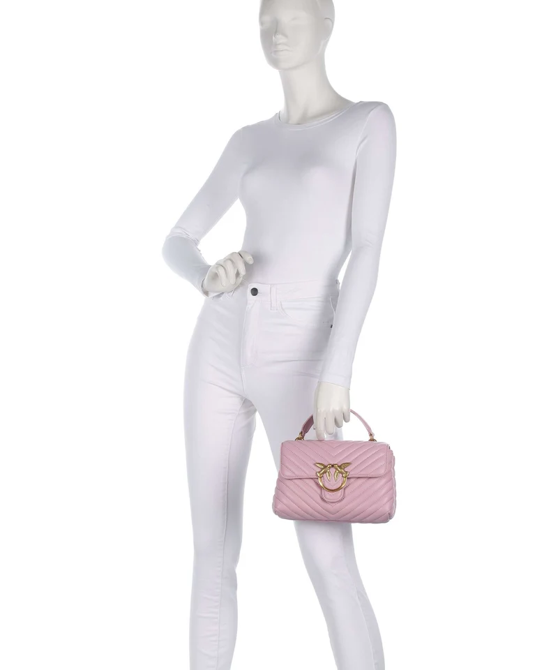 Pinko Love Lady Puff Mini Sac à main rosa chiaro/antique gold