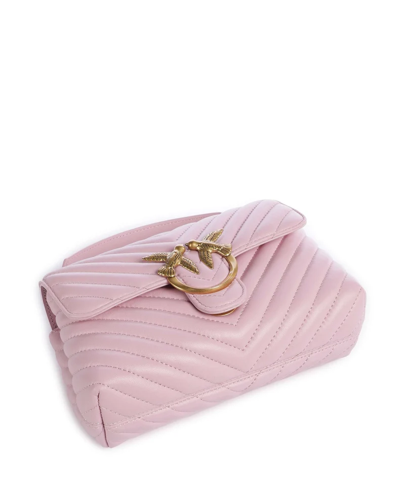 Pinko Love Lady Puff Mini Sac à main rosa chiaro/antique gold