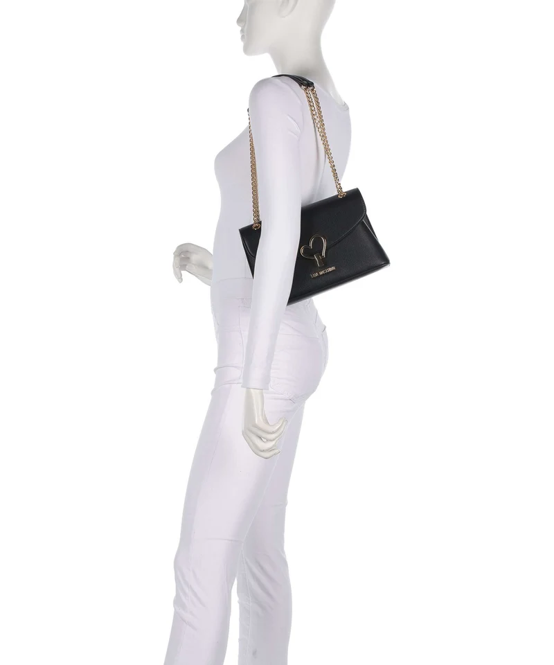 Love Moschino Heart Turnlock Sac porté épaule black