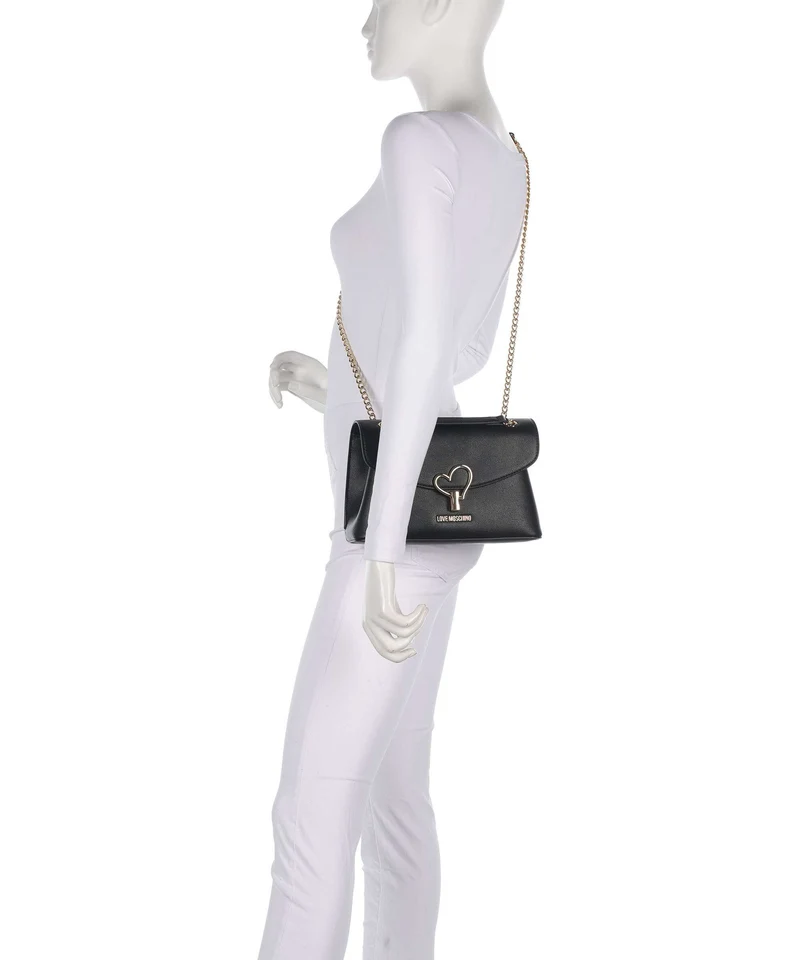 Love Moschino Heart Turnlock Sac porté épaule black