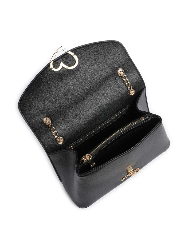 Love Moschino Heart Turnlock Sac porté épaule black