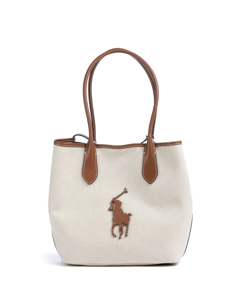 Polo Ralph Lauren Bellport Medium Cabas natural/cuoio