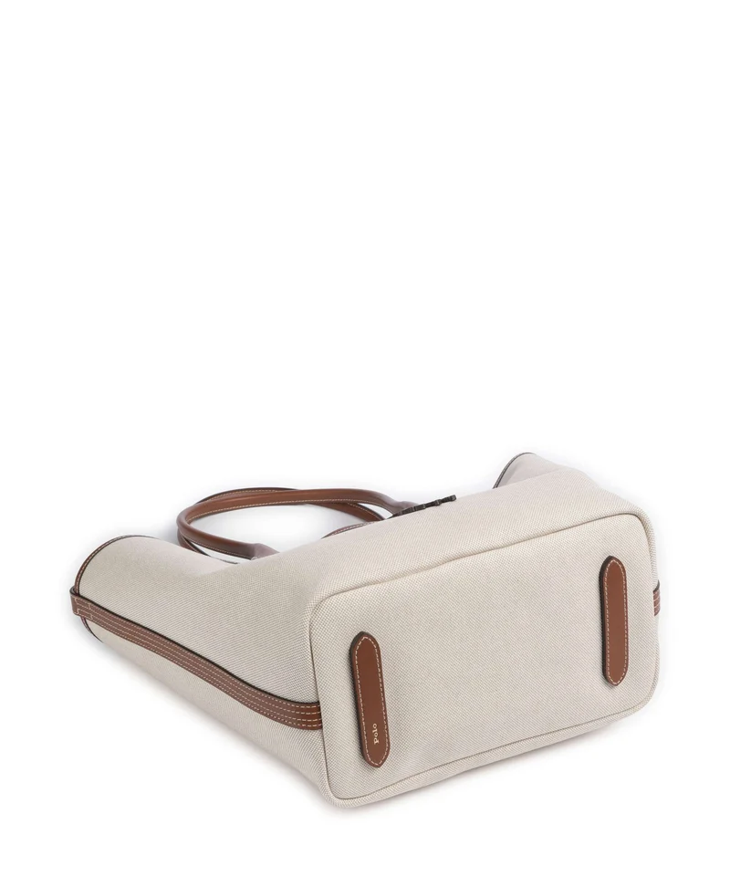 Polo Ralph Lauren Bellport Medium Cabas natural/cuoio