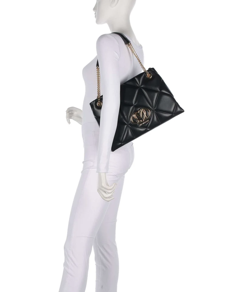 Love Moschino Embossed Q Cabas black