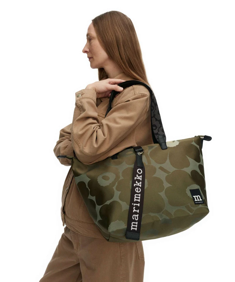 Marimekko All Day Unikko Cabas green/light green