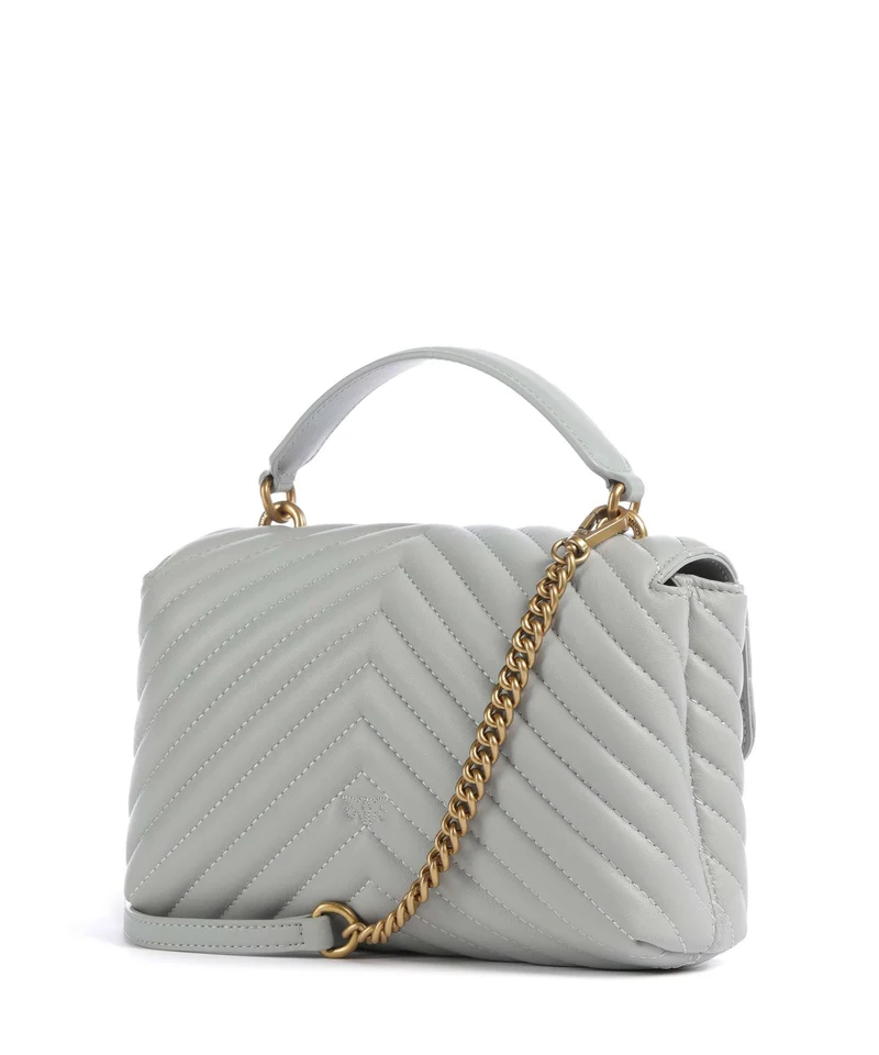Pinko Love Lady Puff Mini Sac à main grigio perla/antique gold