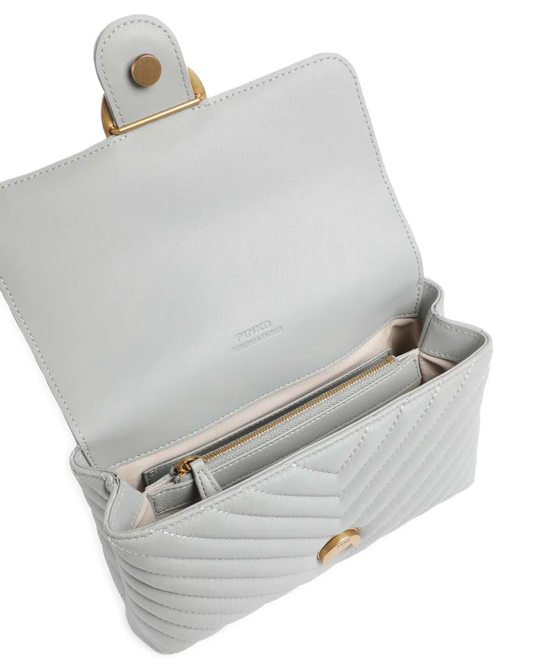 Pinko Love Lady Puff Mini Sac à main grigio perla/antique gold