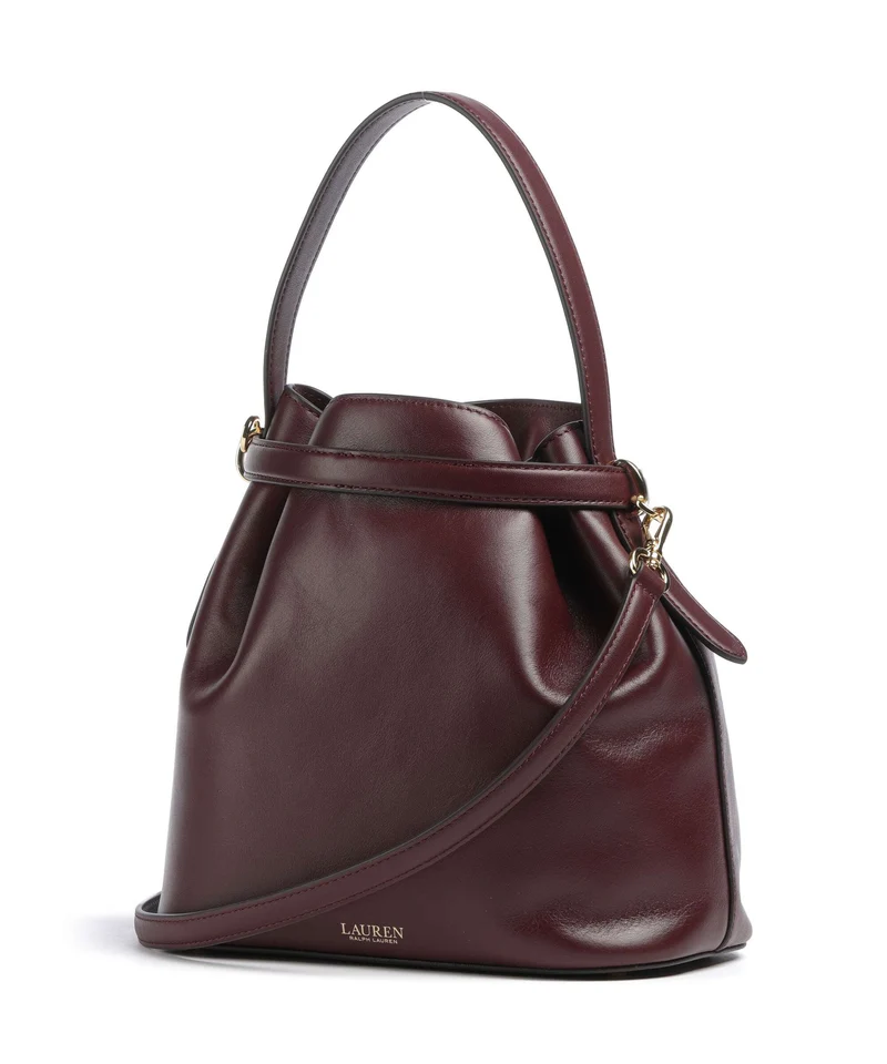 Lauren Ralph Lauren Blaike Medium Sac seau dark garnet