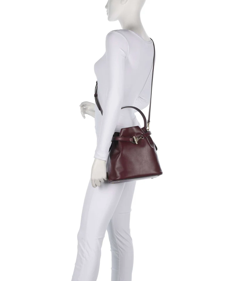 Lauren Ralph Lauren Blaike Medium Sac seau dark garnet