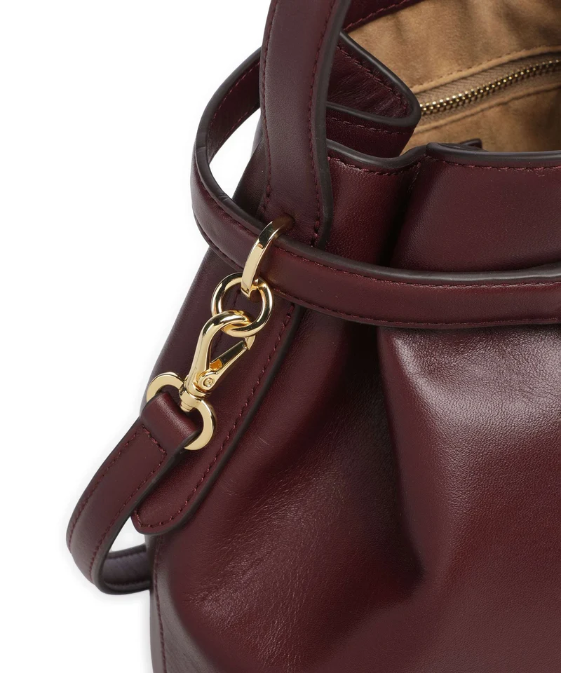 Lauren Ralph Lauren Blaike Medium Sac seau dark garnet