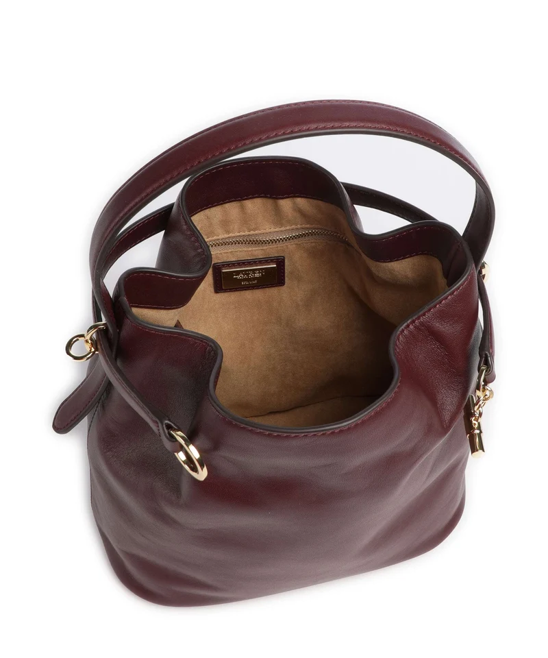 Lauren Ralph Lauren Blaike Medium Sac seau dark garnet