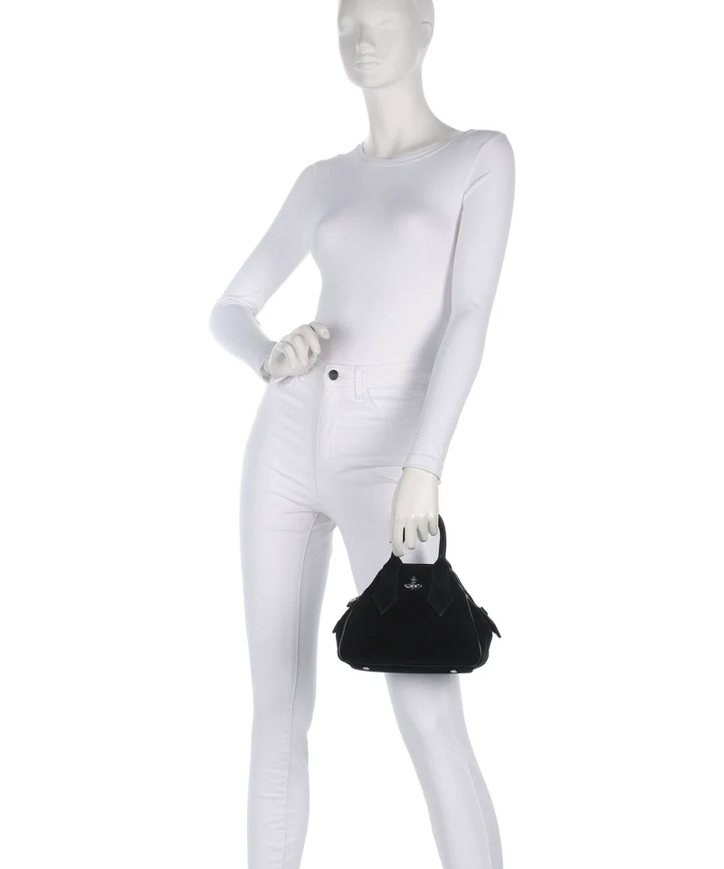 Vivienne Westwood Yasmine Suede Small Sac à main black
