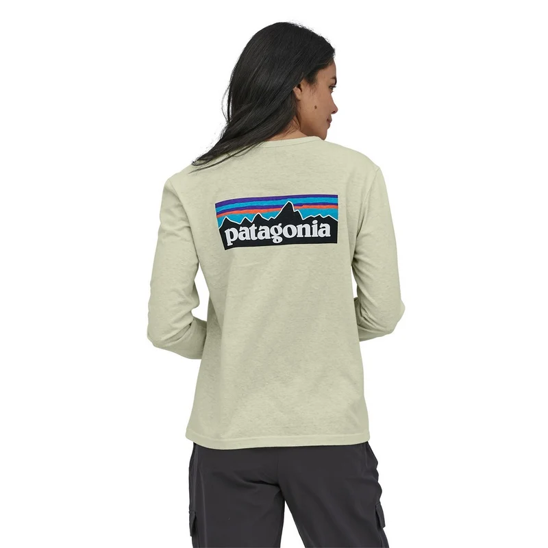 Chandail à manches longues Patagonia P-6 Logo Responsibili-Tee (femmes)