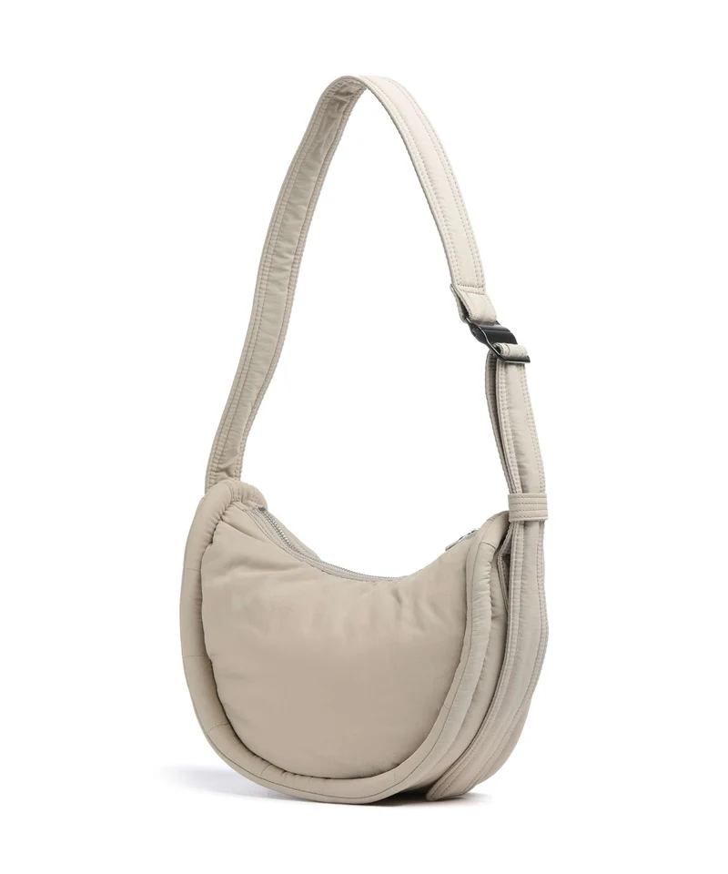 Sandqvist Curve Mini Sac porté épaule beige