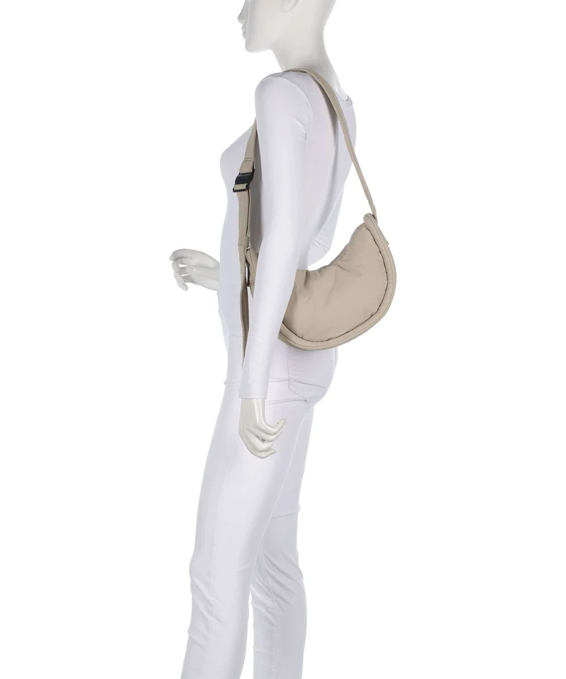 Sandqvist Curve Mini Sac porté épaule beige