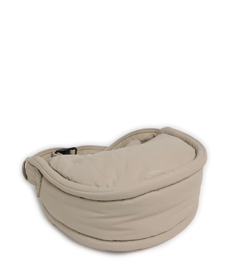 Sandqvist Curve Mini Sac porté épaule beige