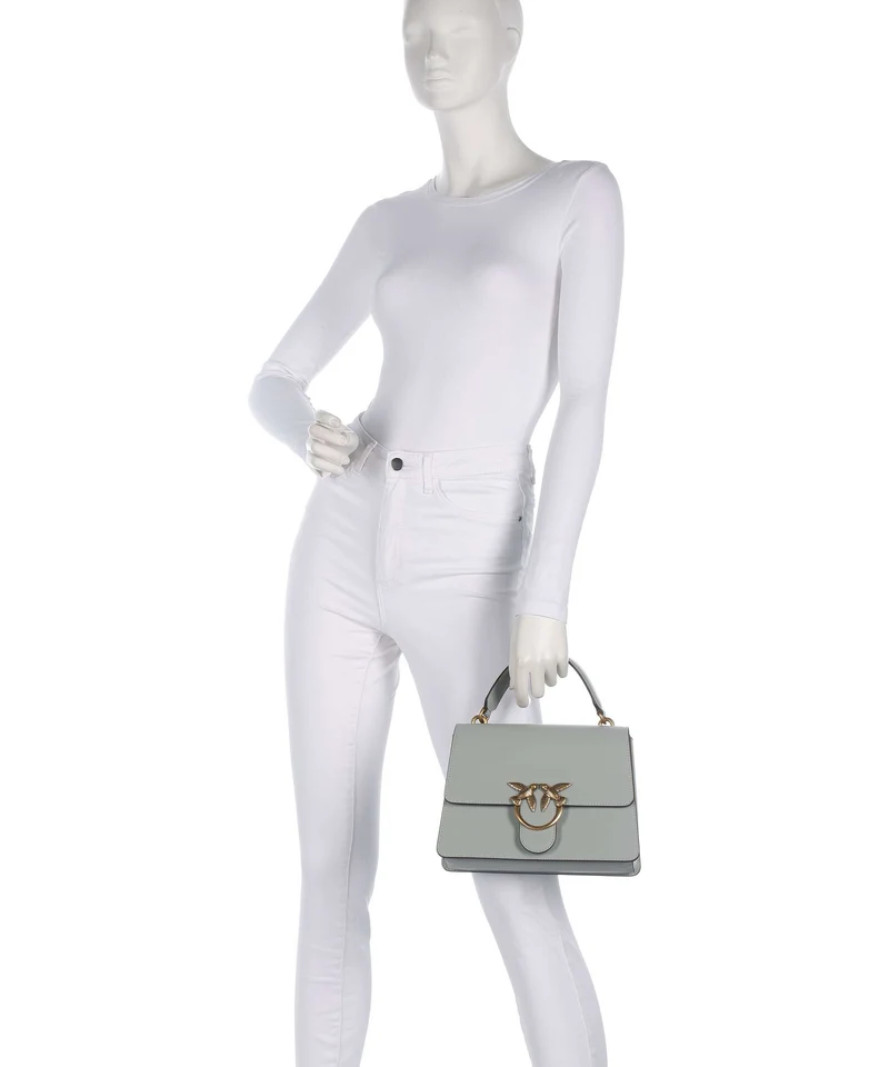 Pinko Love One Classic Sac à main grigio perla/antique gold