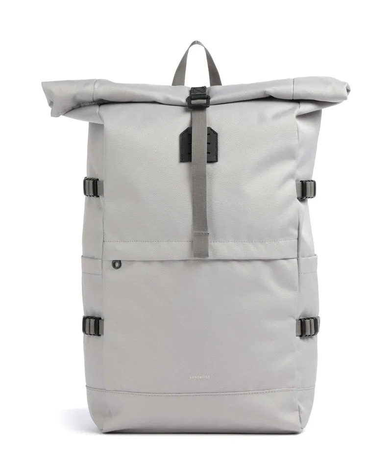 Sandqvist Icon L Sac à dos roll-top light grey