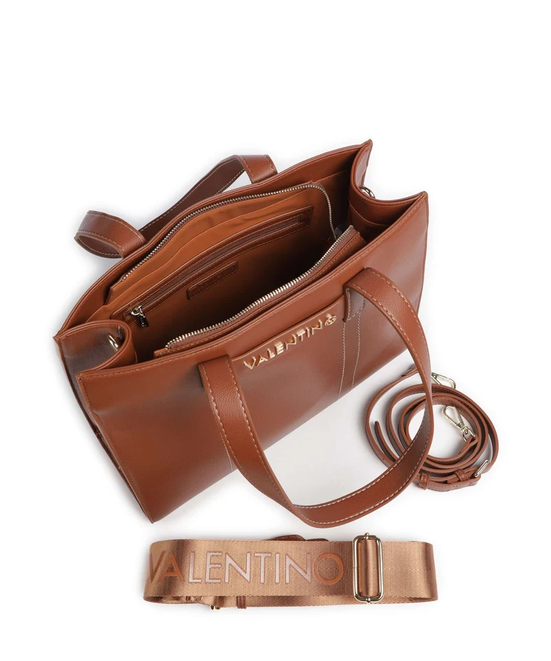 Valentino Bags Aury Re Cabas cuoio