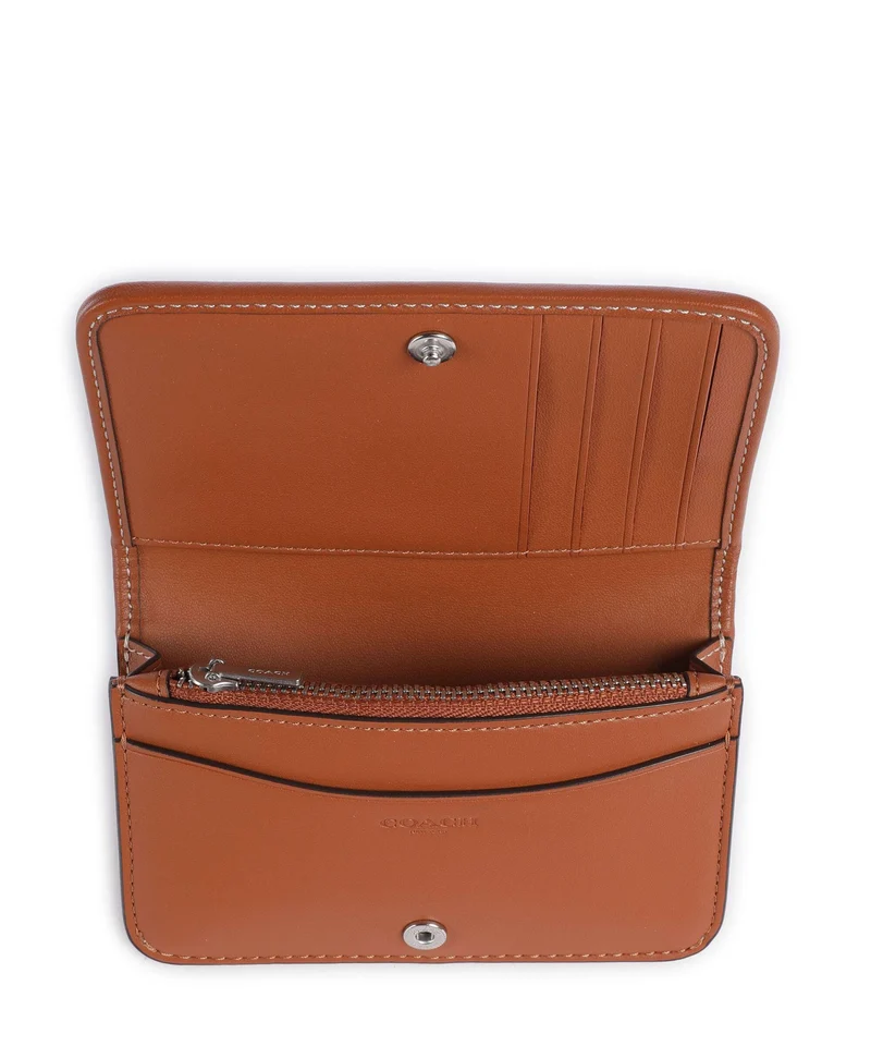 Coach Essential Crystal Signature Jacquard Portefeuille burnished amber