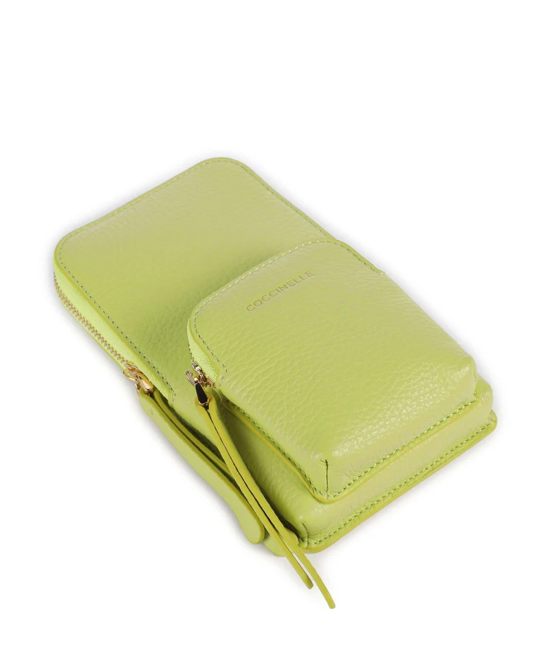 Coccinelle Pixie Pochette telephone green glow