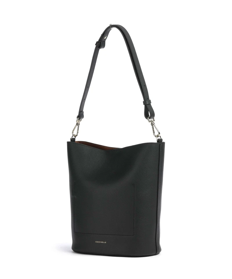 Coccinelle Nikla Sac seau noir/cognac