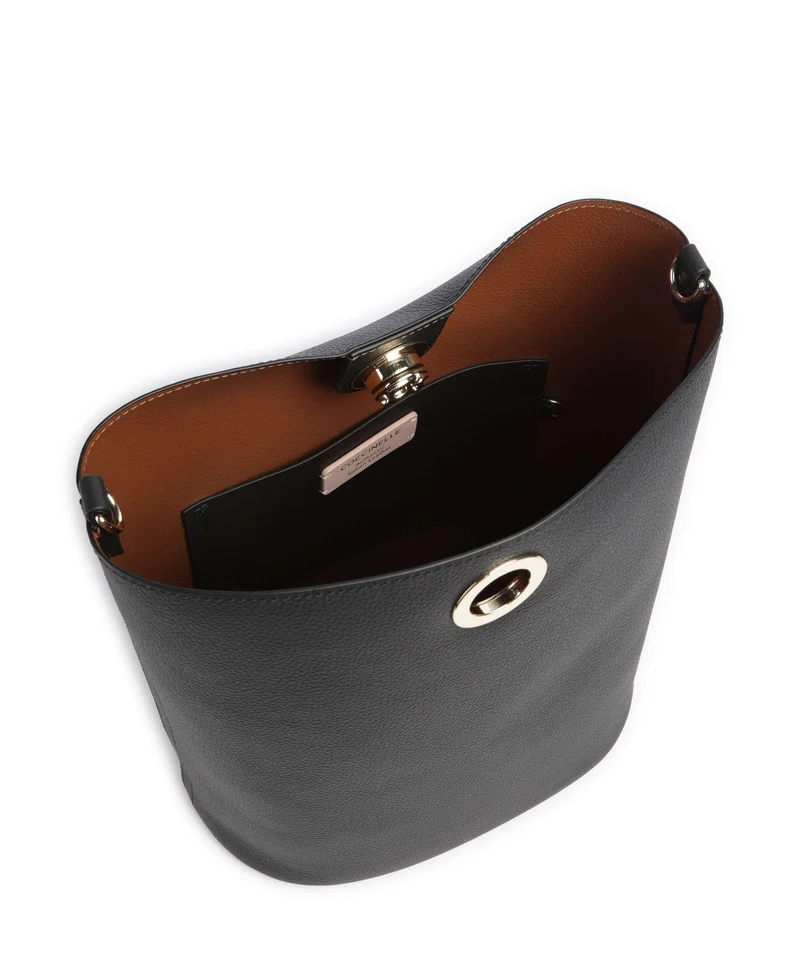 Coccinelle Nikla Sac seau noir/cognac