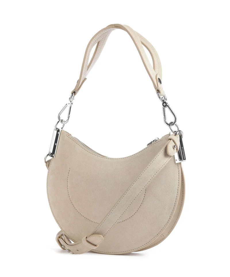 Coccinelle Sunup Suede Sac porté épaule sandshell