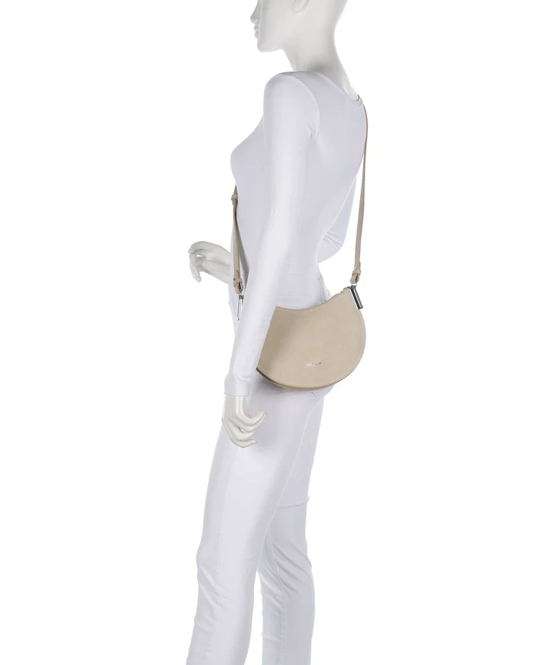 Coccinelle Sunup Suede Sac porté épaule sandshell
