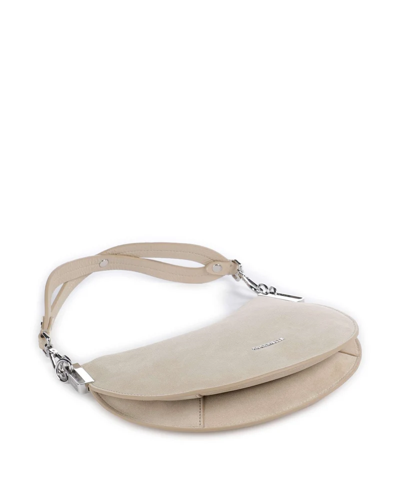 Coccinelle Sunup Suede Sac porté épaule sandshell