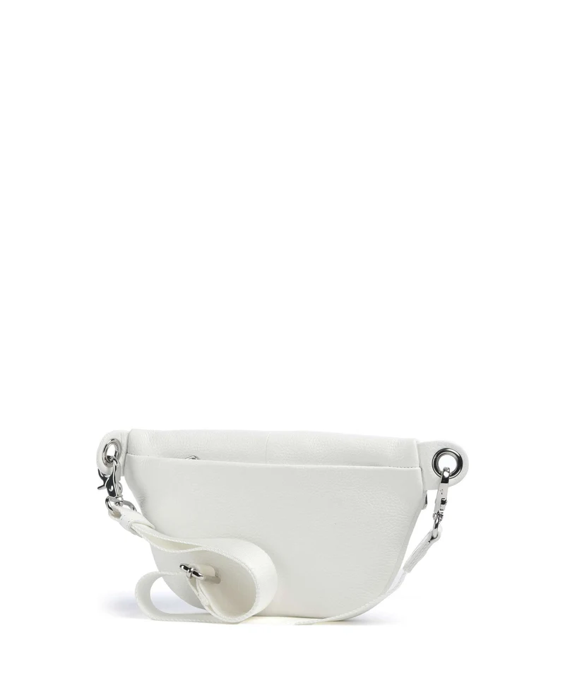 Mandarina Duck Mellow Leather Sac banane blanc