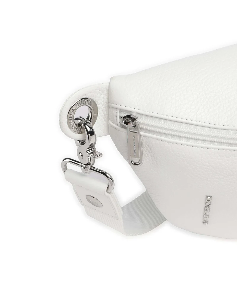 Mandarina Duck Mellow Leather Sac banane blanc