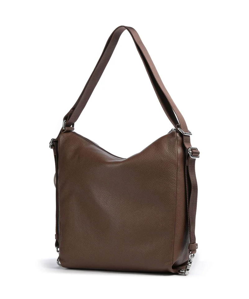 Mandarina Duck Mellow Leather Sac à main porté dos milk chocolate