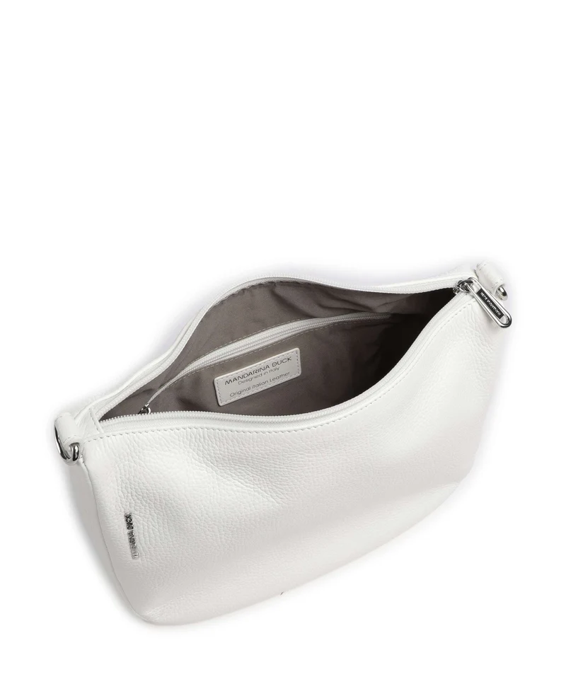 Mandarina Duck Mellow Leather Sac bandoulière blanc