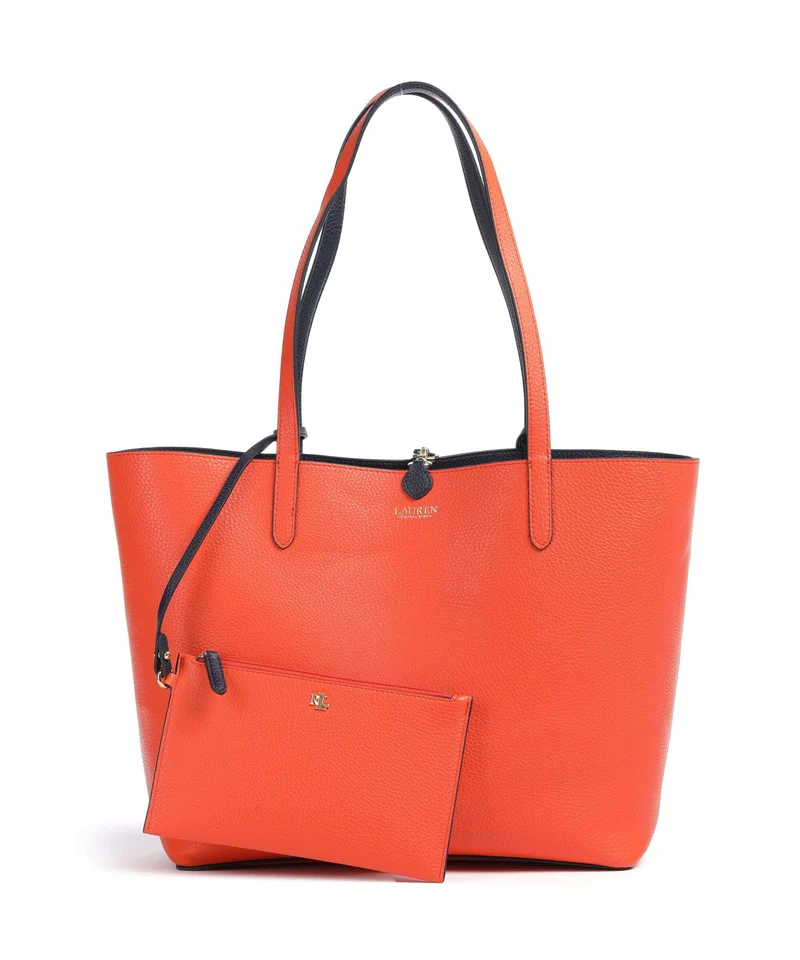Lauren Ralph Lauren Medium Cabas refined navy/dusk orange