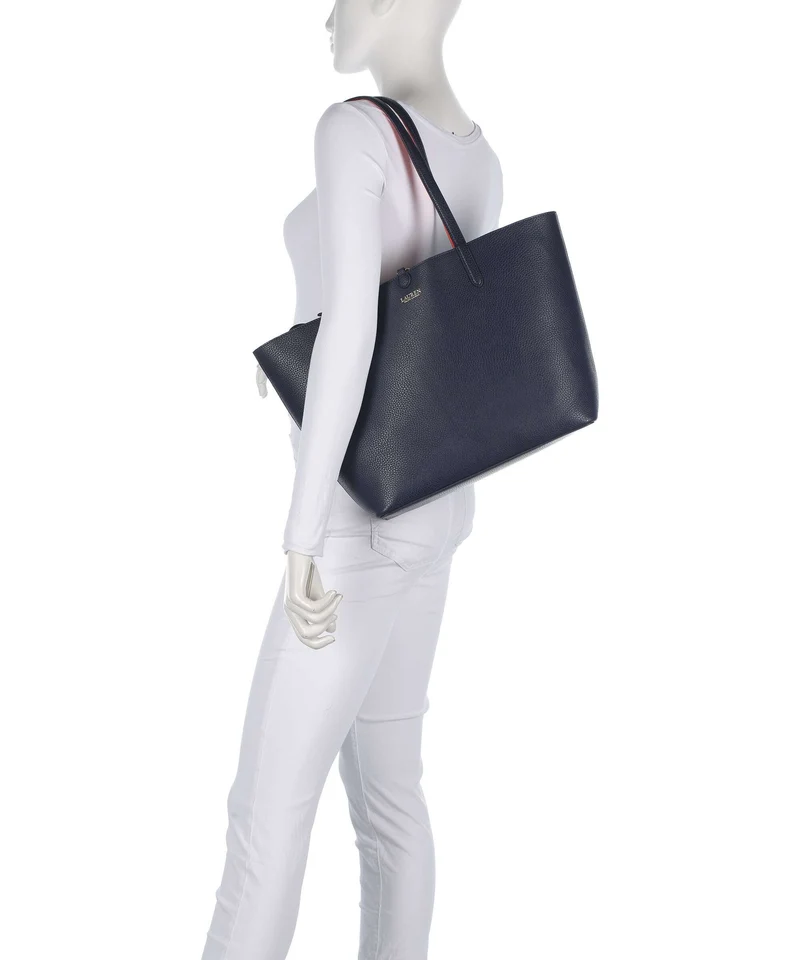 Lauren Ralph Lauren Medium Cabas refined navy/dusk orange